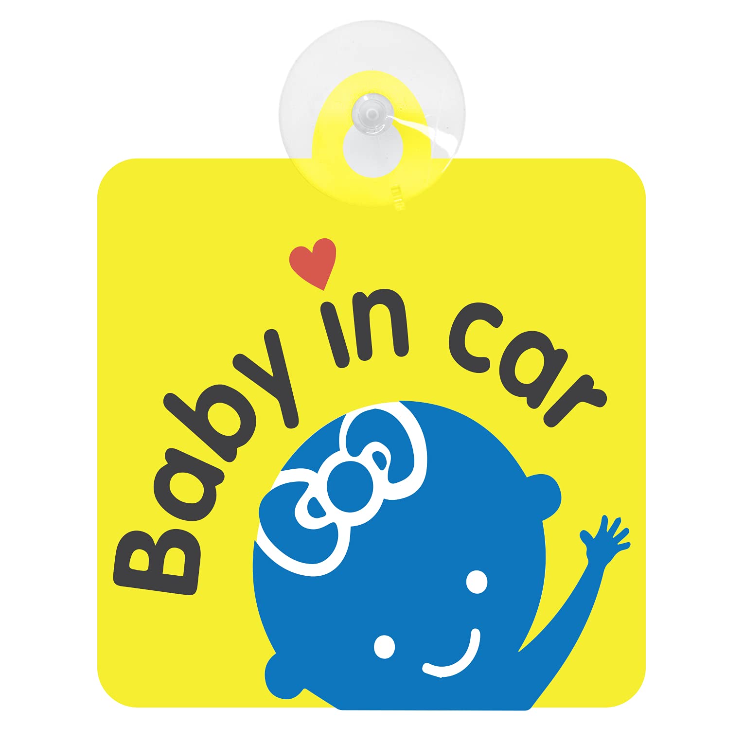 Amazon.co.jp: セーフティサイン BABY IN CAR 吸盤タイプ 日本製(E
