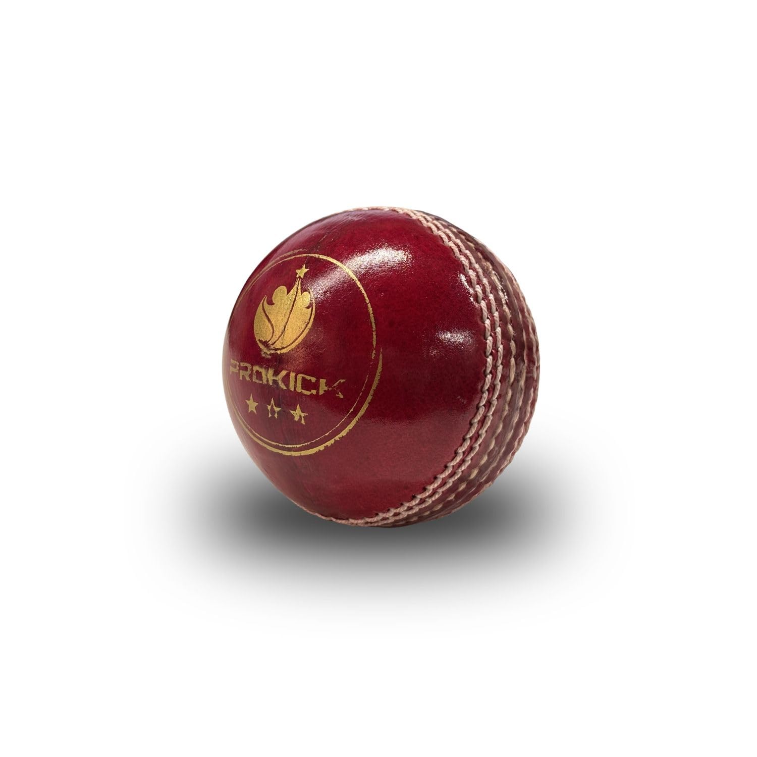 Prokick Tournament Four Piece Leather Cricket Ball, Red - 1 Piece Ball (40 Overs)-image-37