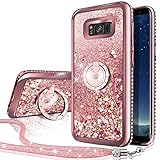 Silverback Case Compatible with Samsung Galaxy S8 Active, Girls Women Moving Liquid Holographic...