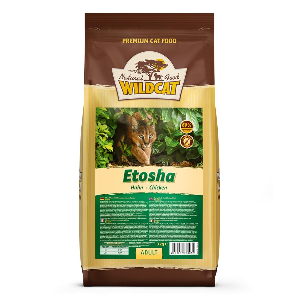 Wolfsblut Wildcat Etosha Nourriture déshydratée pour Chat saveur Poulet et Dinde 3 kg