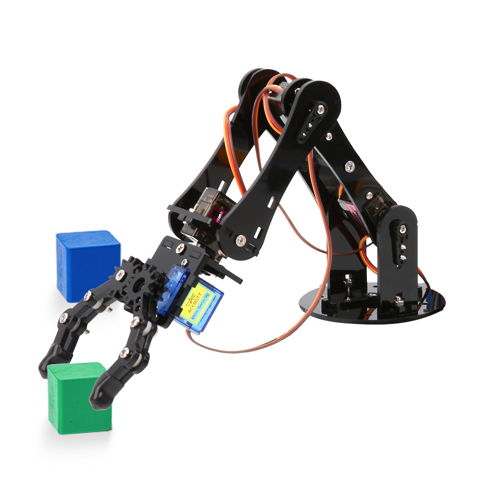 Pacchetto di espansione per braccio robotico, kit robotico ACEBOTT, giocattoli STEM, kit robotico di programmazione per bambini e ragazzi, controllo tramite app