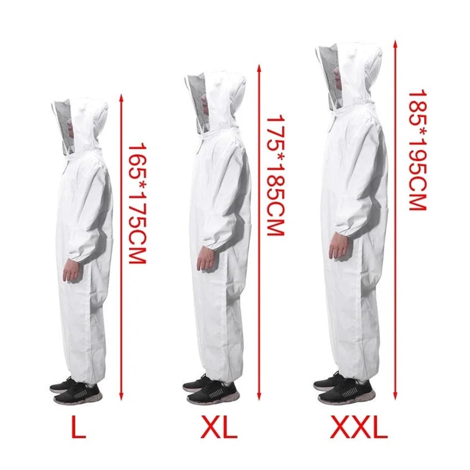 Costume d'apiculture, Vêtements d'apiculture for apiculteurs professionnels, combinaison de protection for abeilles, chapeau sécurité(XXX-Large)