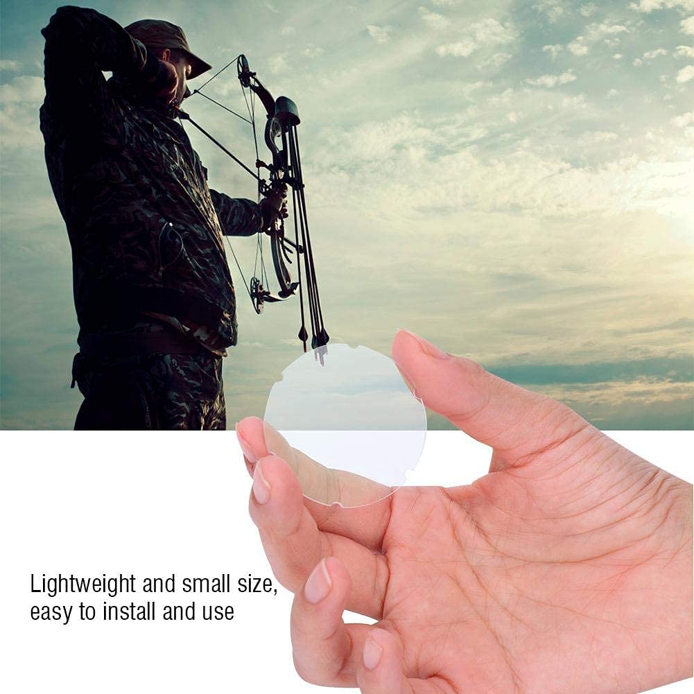 Professionale Tiro Con L'arco Obiettivo Di Vista Piatto Lente Di Vetro Composto Arco Scope Lente d'ingrandimento Accessorio