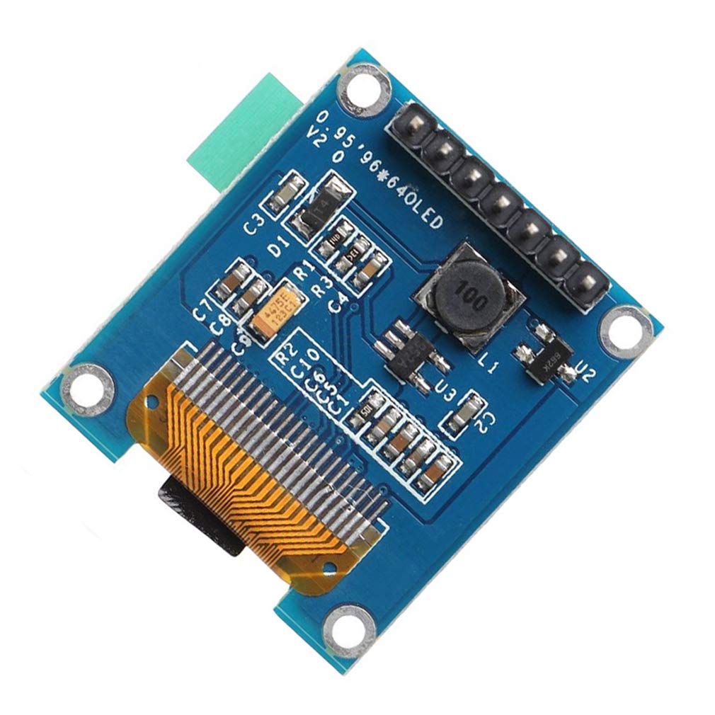 Hailege 0.95 "SSD1331 96x64 SPI OLED Display 3.3V-5V 7 Pin Full Colorful 65K SPI Display Display Module para 51 STM32