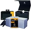 Card Guardian - Magnetic Card Holder Bundle | Premium Deck Box with 25 Magnetic Card Holders & Cleaning Cloth Black
