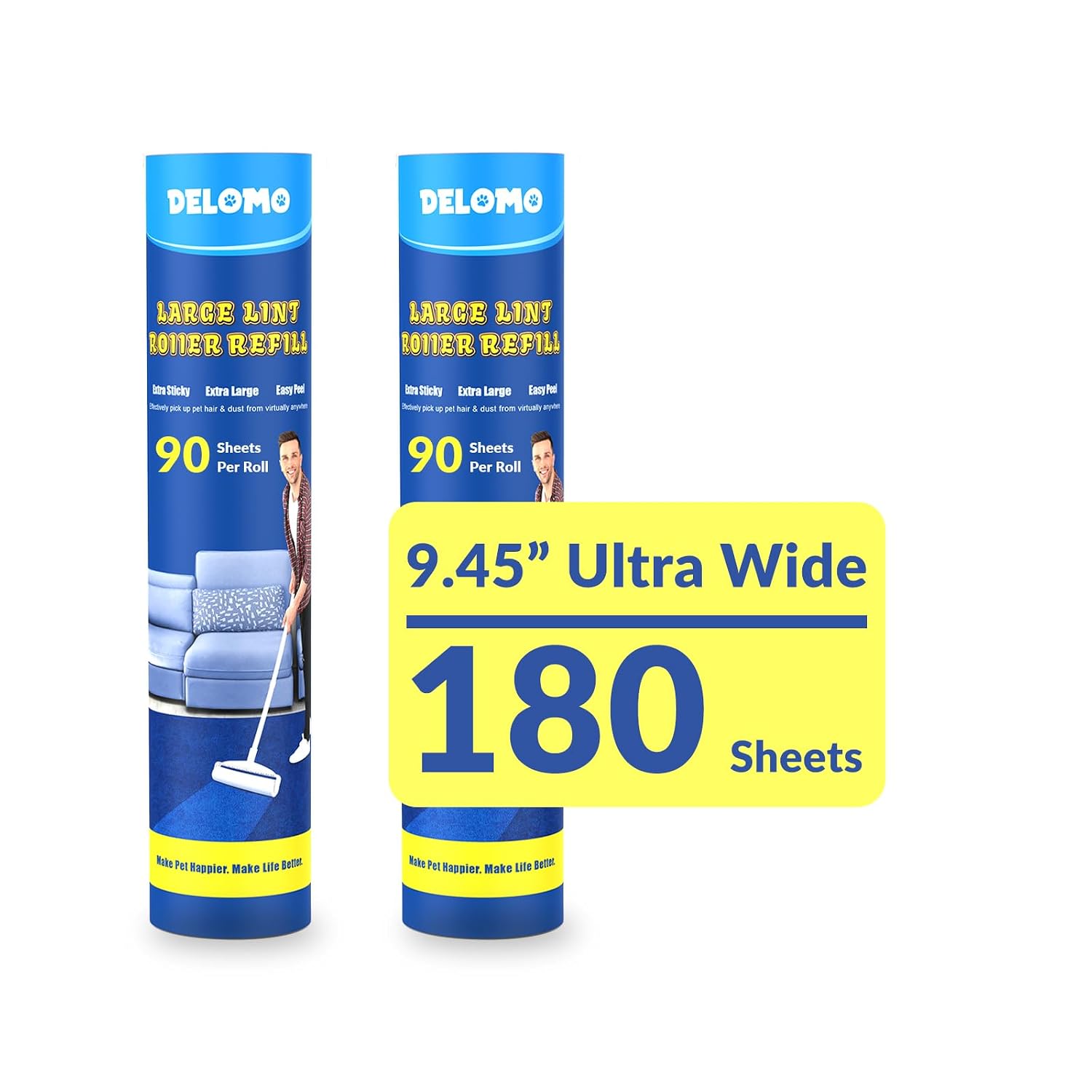 Large Lint Roller for Floors, Extra Sticky - Image 7