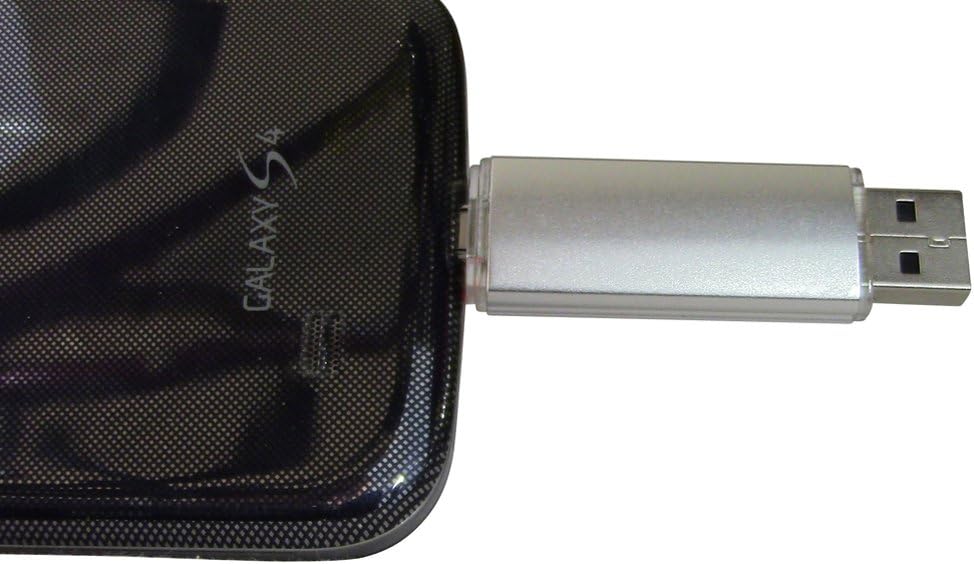 EasyDailyLiving Smart Phone USB Flash Drive. Compact 8G Silver Jump Drive For File Transfers Between Computers And Android Devices Plus Storage. Use With Smart Phones, Tablets And Other Devices With Micro USB Input Like Samsung Galaxy & Google Nexus.