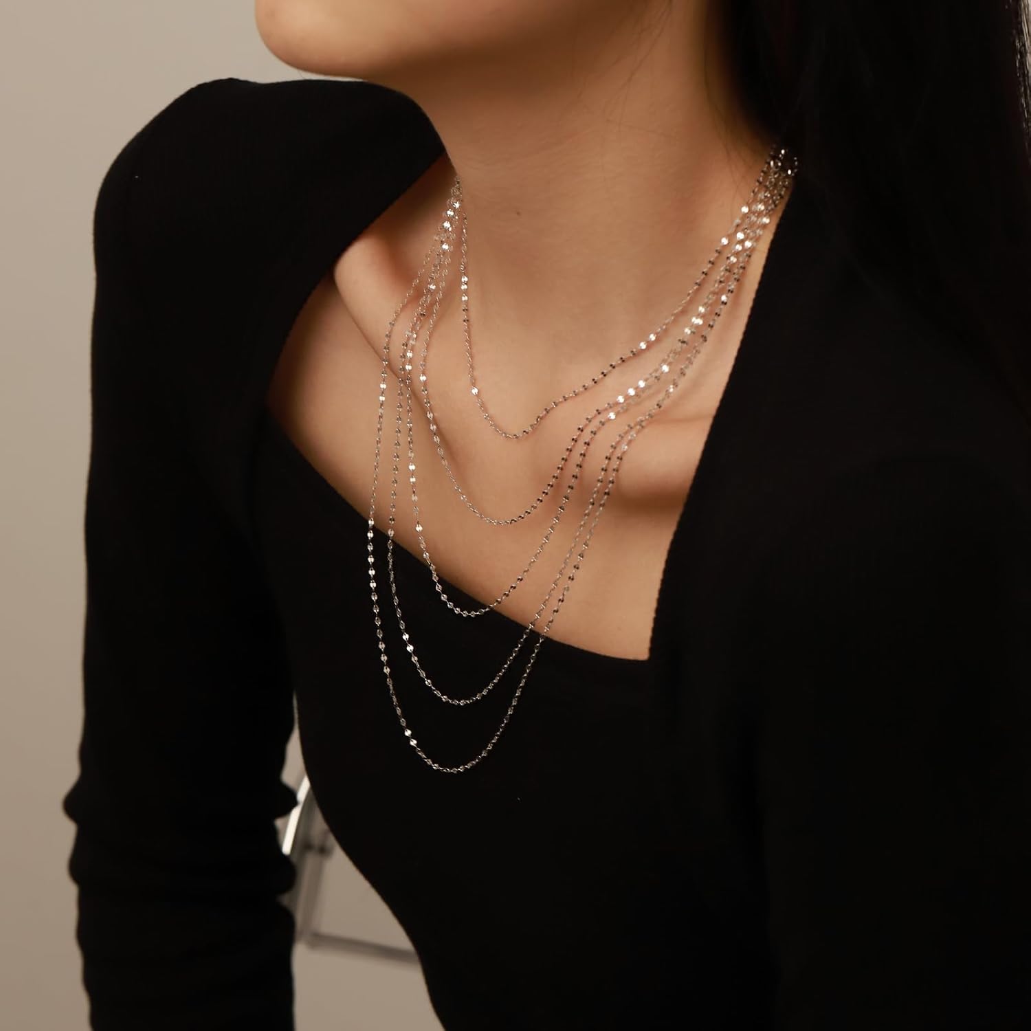 925 Sterling Silver Chain Necklace for Women Link Chains Womens Necklaces Hypoallergenic Simple Dainty Jewelry Gifts 16-24 Inch - Image 8