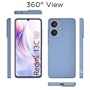 Pikkme Back Cover for Redmi 13C 5G | Camera Protection Shockproof Soft Matte Silicone Bumper Case (Aqua Blue) gallery image