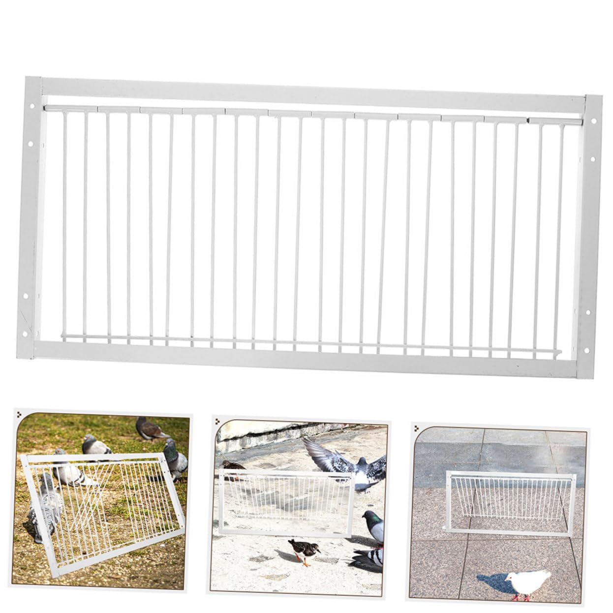 Porte de Cage pour Pigeon 2 Pièces en Fer Argenté Renforcée | Oiseaux, Accessoire de Cage, Usage Course et Entraînement, Sécurité Accrue, Lot 2 Pièces