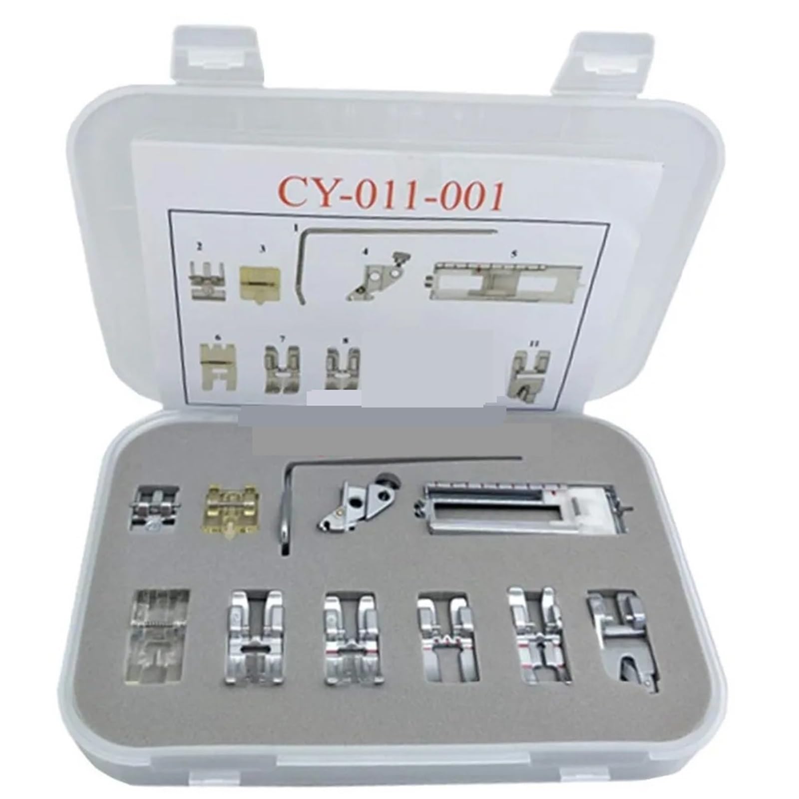 Sewing Feet 11PCS Snap On Presser Foot For 1147,1150,1151,1171,1469 With IDT #CY-011-001