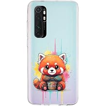 Xiaomi Mi Note 10 Lite ile Uyumlu Splash Tilki Tasar ml  Slimfit  effaf Silikon K l f