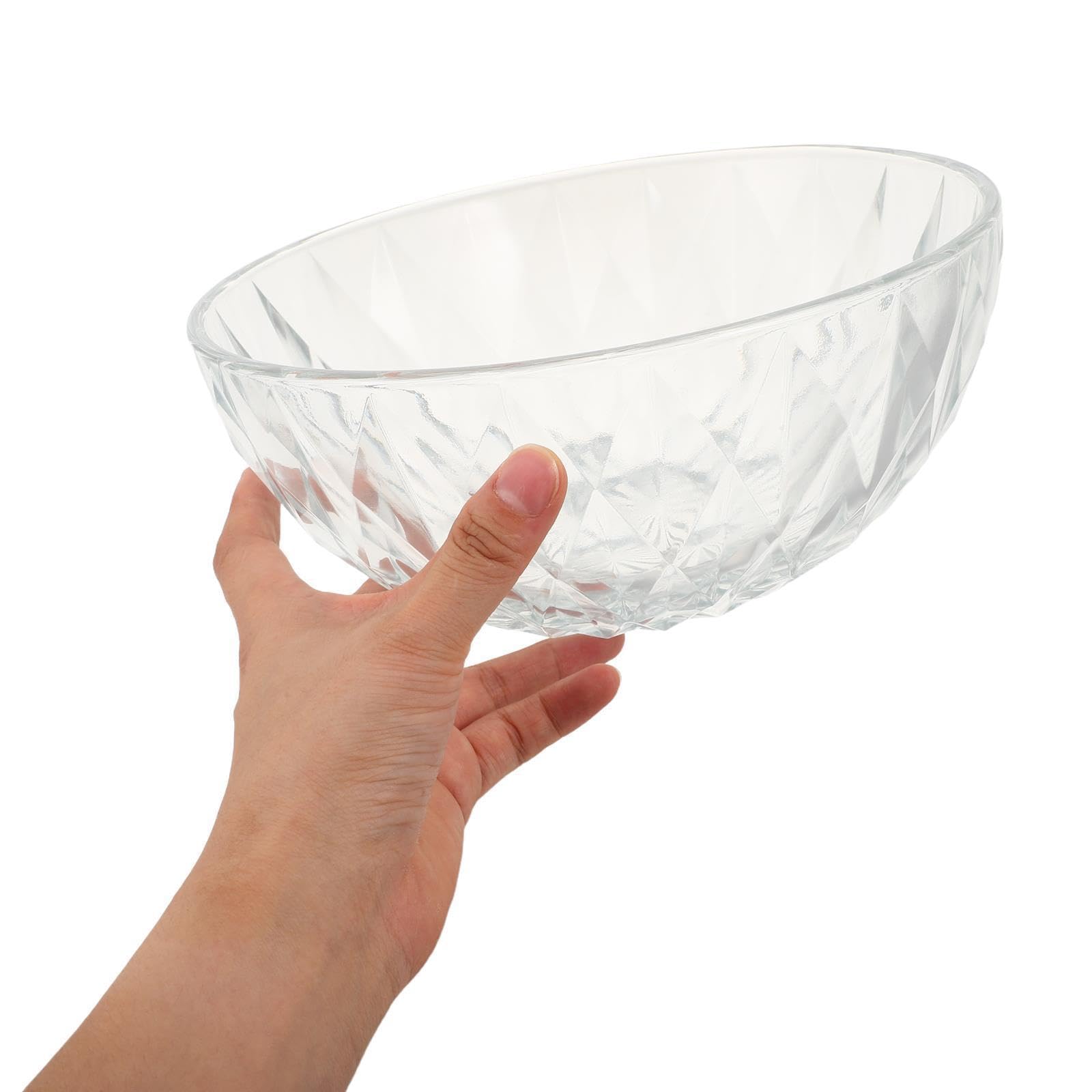 Bol à Punch Rond en PC Bord Renforcé, Résistant aux Boissons Chaudes et Froides, Grosse Capacité pour Buffet et Catering
