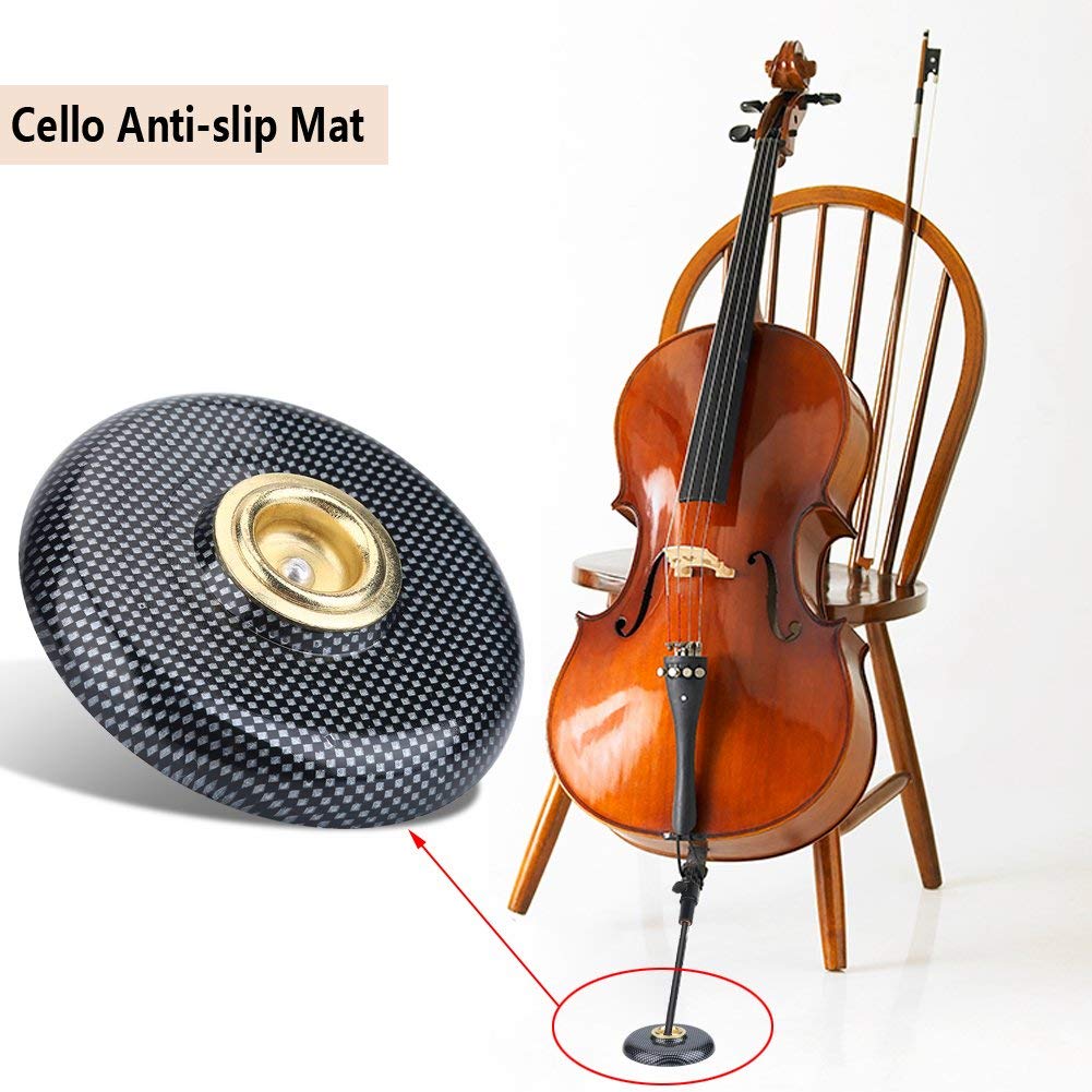 Alomejor Protezione Antiscivolo per Violoncello in Metallo per Supporto per Perno di estremità