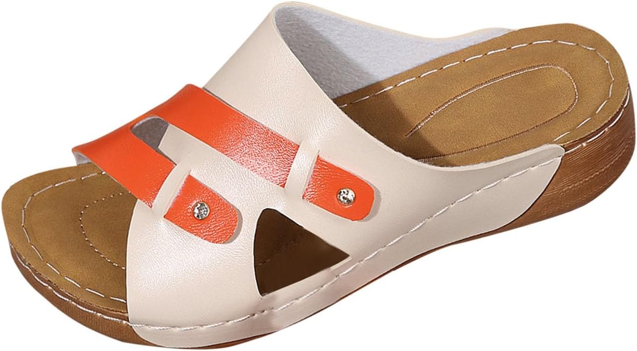 Women S Fashion Summer Sandals with Roman Style and Buckle Strap for Casual Wear and Beach Outings