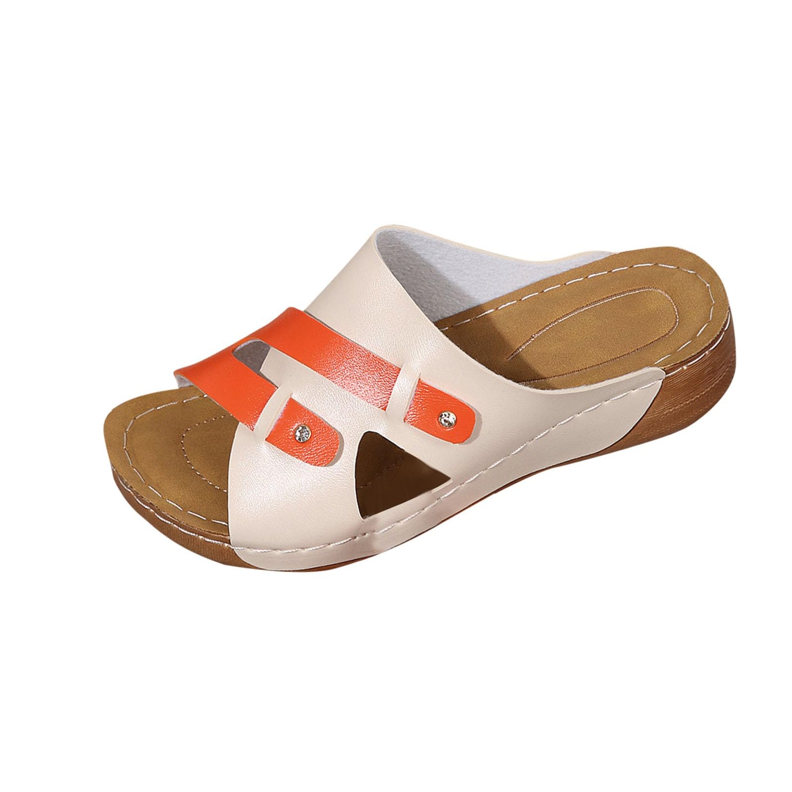 Women S Fashion Summer Sandals with Roman Style and Buckle Strap for Casual Wear and Beach Outings