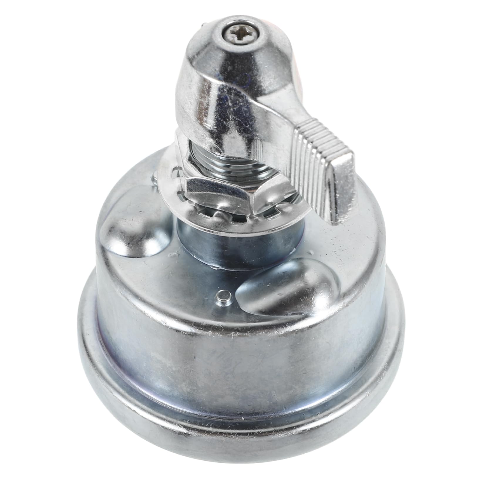 Amosfun 4 Piezas Interruptor de corte de batería cambiar Marina terminales llave bote interruptor de desconexión de batería 12v aislador de desconexión de de coche aluminio Plata