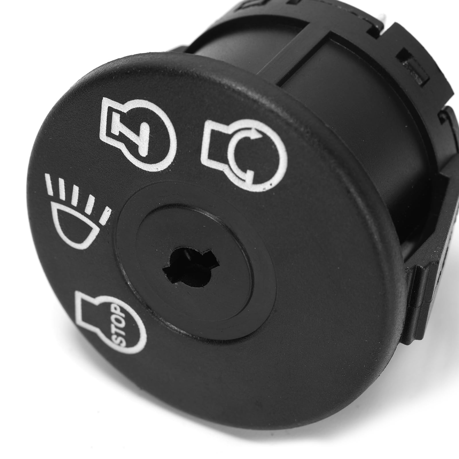 Commutateur d'allumage pour tondeuse à gazon 532175566/532163968/175566/925-1741/725-1741(4 positions,7 broches) avec 2 clés Compatible avec AYP,MTD,Cub Cadet,Delta,Stratton,Gernerac