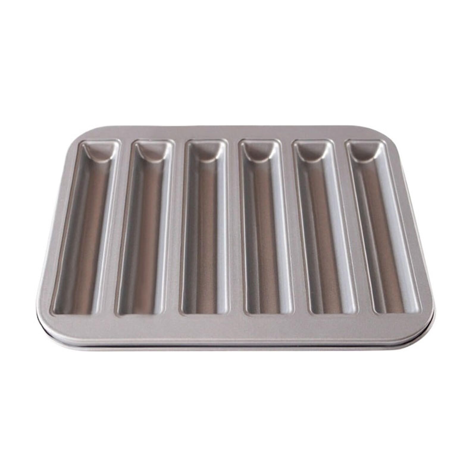 Molde Magdalenas Horno De Cocina Moldes Multifuncionales Muffin Tray Antiadherentes Y Fáciles De Desmoldar Bandeja Para Hornear Brownie De Acero Al Carbono(12 grids)