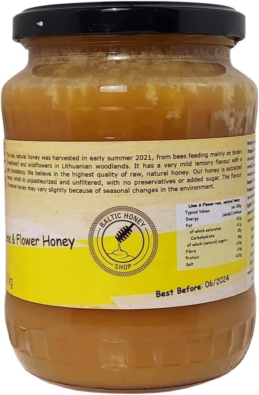 Pure Raw Honey 1 kg (Lime and Flower)
