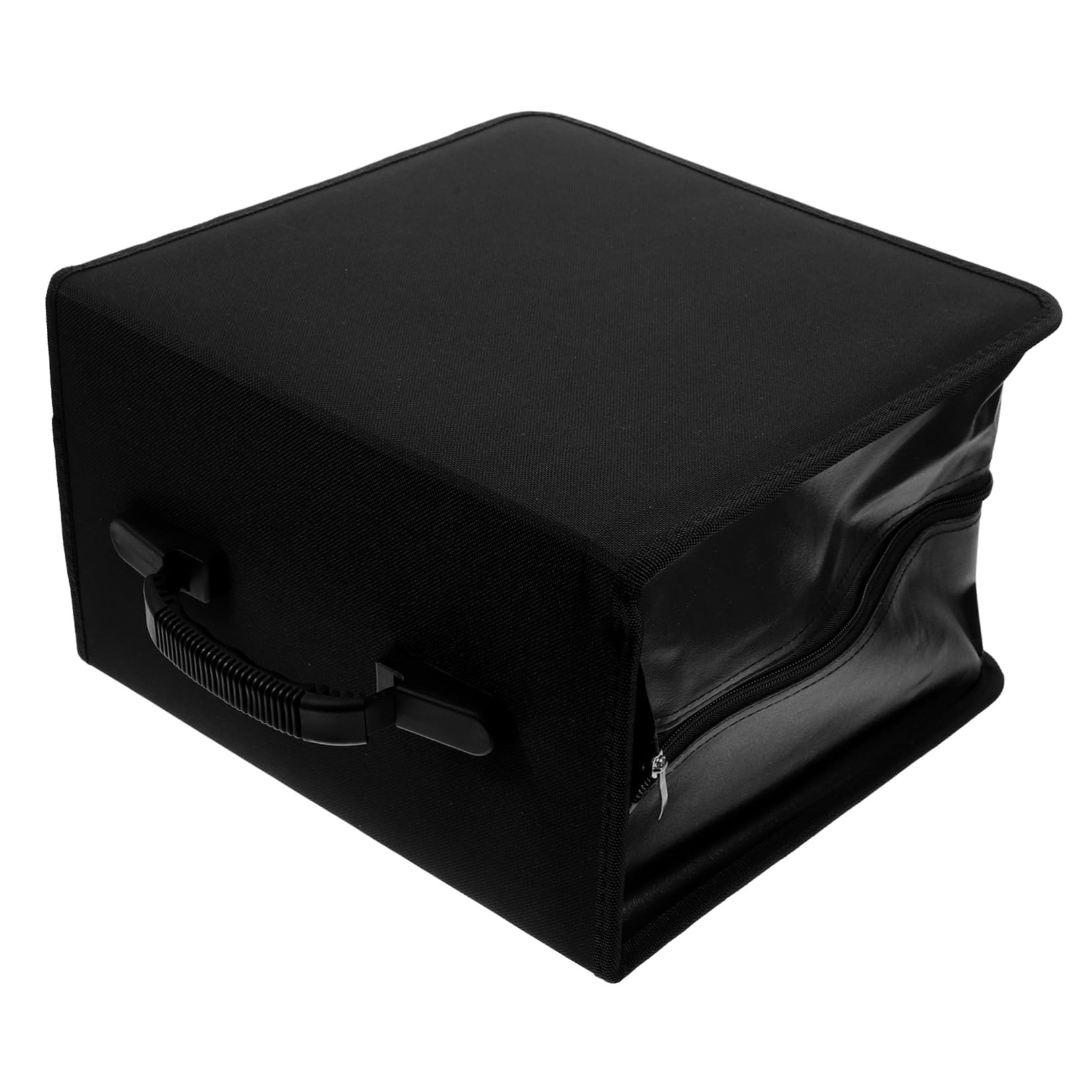 Zerodeko Porta CD per Auto in Pu con Maniglia per Contenere Fino Dischi Custodia per CD e Dvd per Proteggere da Graffi e Danni per Viaggio e Organizzazione