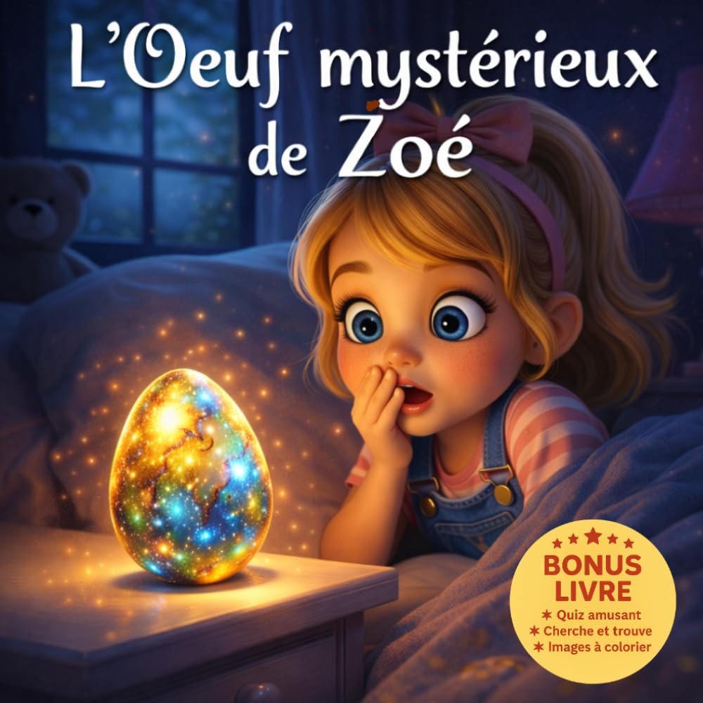 L’œuf mystérieux de zoé: Livre enfant Pâques avec histoire illustrée, poussin mignon, activités ludiques et jeu éducatif pour développer l’imagination dès 4 ans