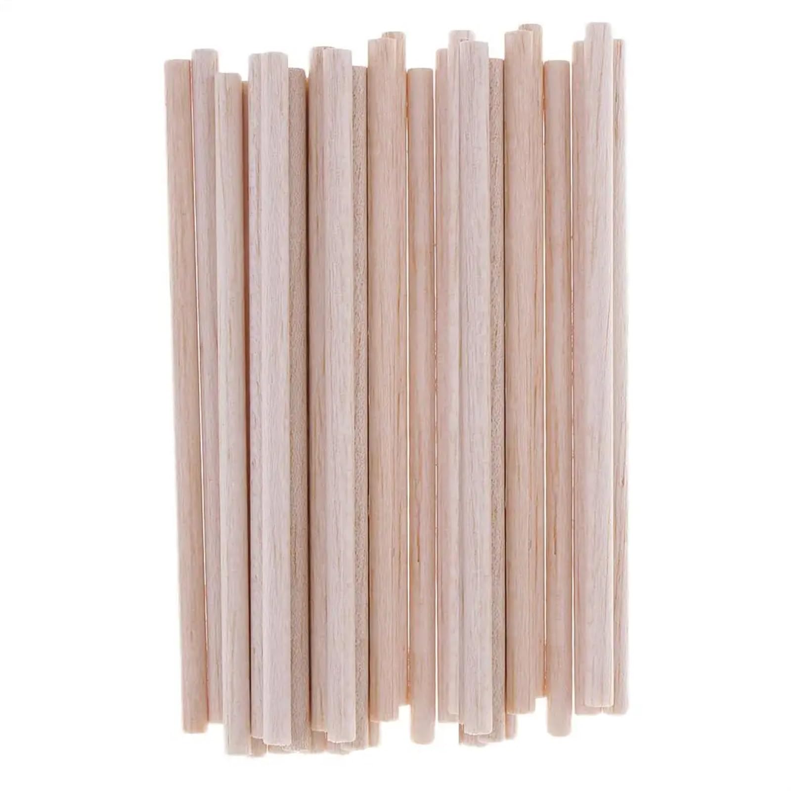 Weqyfdc Natural Craft Wooden Sticks 120 Pcs Balsa Wooden Sticks Wood Dowel Rods 5Mm Diameter Craft Unfinished Wood 120Mm Long