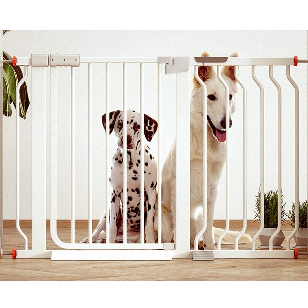 LYGXWJFC Barrera De Seguridad para Bebés, Puerta De Seguridad De Metal Extensible, Puerta para Mascotas A Presión, Puerta para Parque Infantil, Puerta De Escalera para Puerta, 76 Cm De Altura (Color: