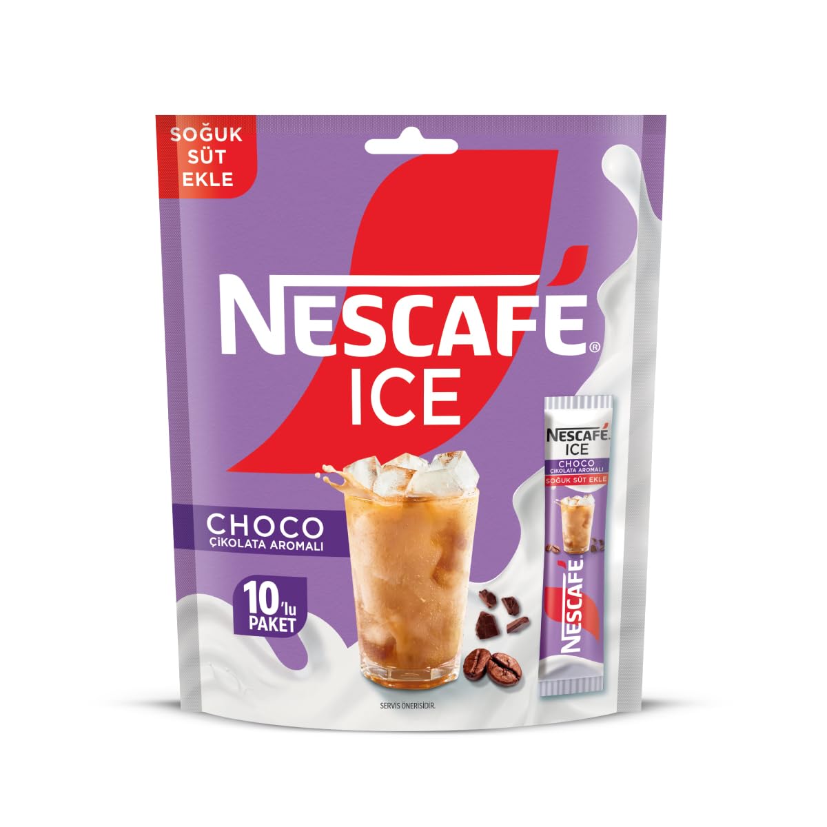 NESCAFÉ Milky Ice Choco Çikolata Aromalı 10'lu Paket (10x10.6 G)