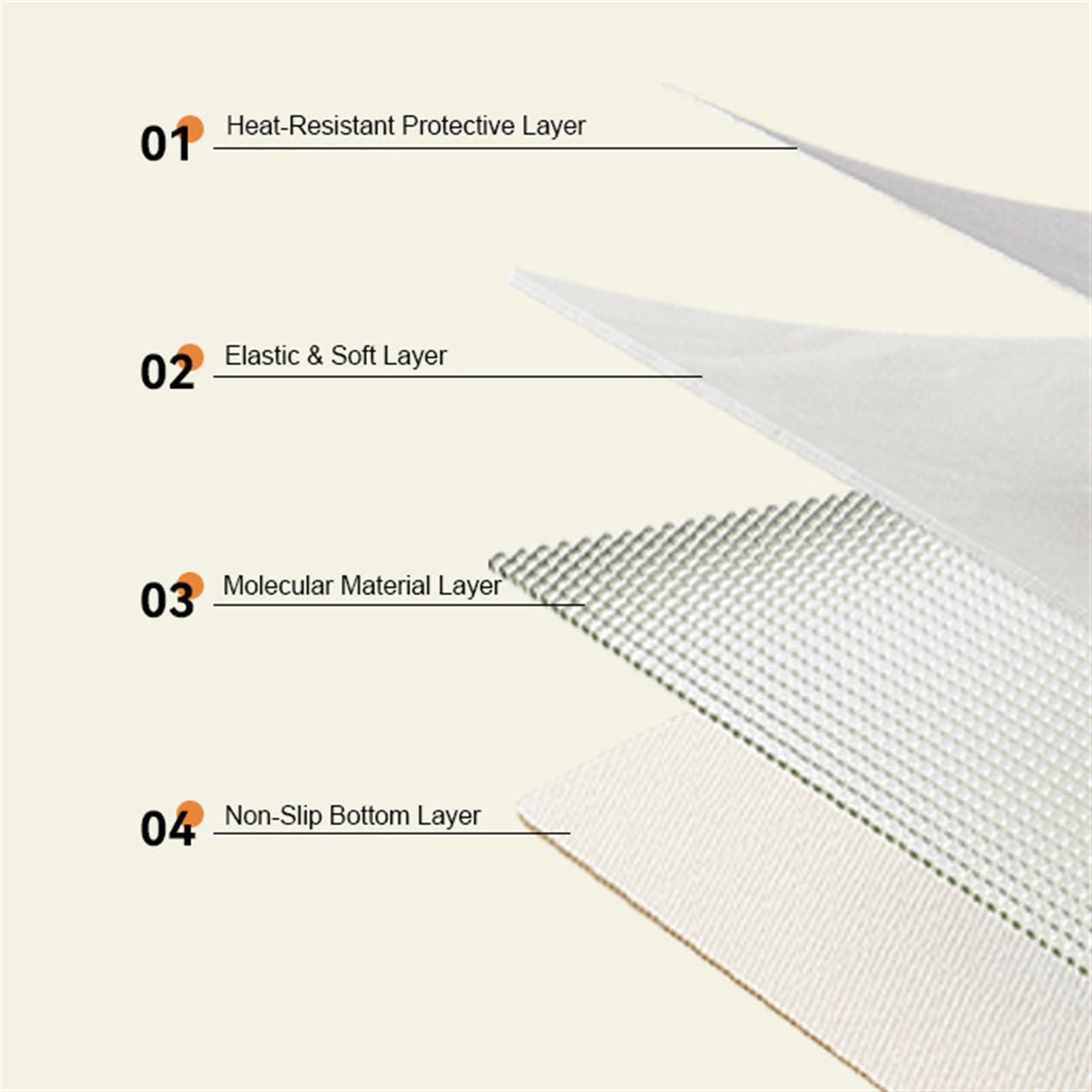 Hitzebeständige Silikon Küchenarbeitsplattenmatte rutschfest Tischschutz Blau 70x120cm und leicht zu reinigen ideal zum Kochen und Backen