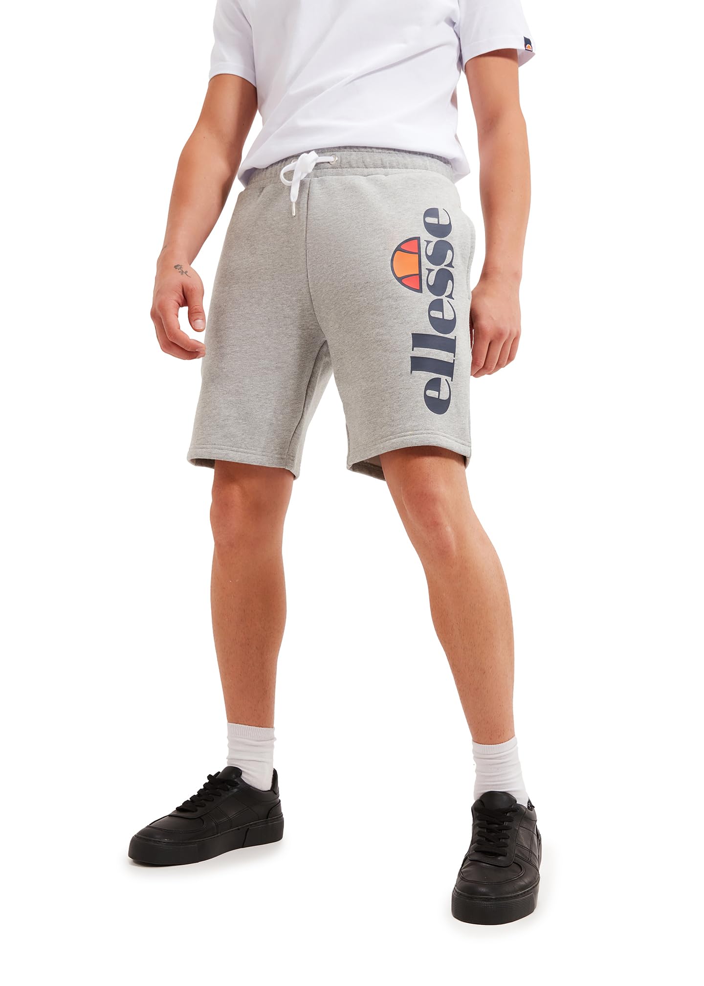 Ellesse Mens Bossini Fleece Shorts, Grey Marl, S