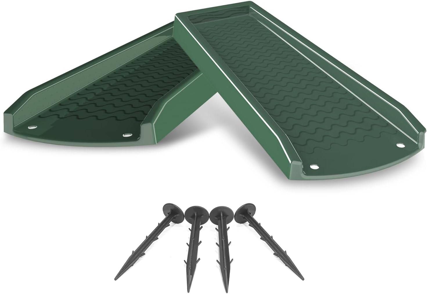 2 Pack Downspout Splash Block, NAACOO 24" Rain Gutter Downspout