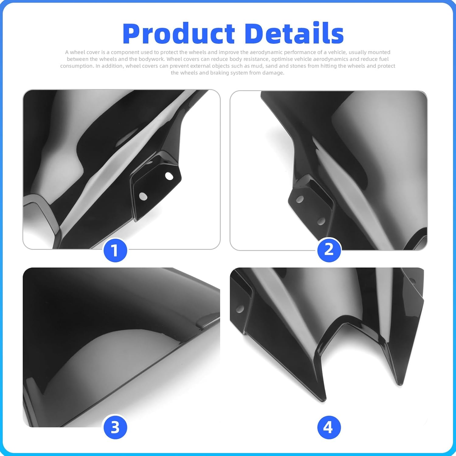 Motorcycle Windshields Deflectors Windscreen Baffles Flyscreen Wind Visor Fits for Kawasaki Ninja 500 500SE 2024 2025 Windscreen Accessories (Transparent)