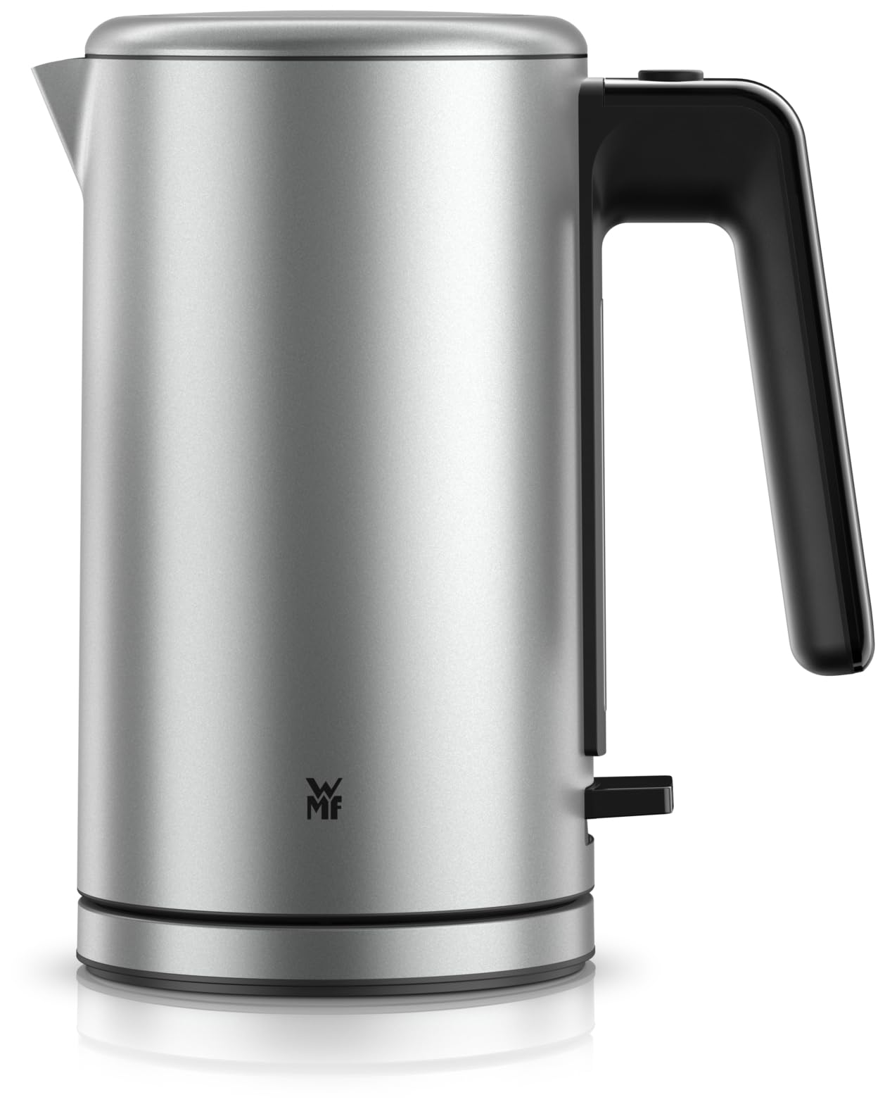 WMF Lono Silk czajnik elektryczny ze stali nierdzewnej, 1,6 l, czajnik elektryczny z filtrem wapiennym, 2400 W, efekt zapobiegający pozostawianiu odcisków palców, otwieranie jedną ręką, zewnętrzny