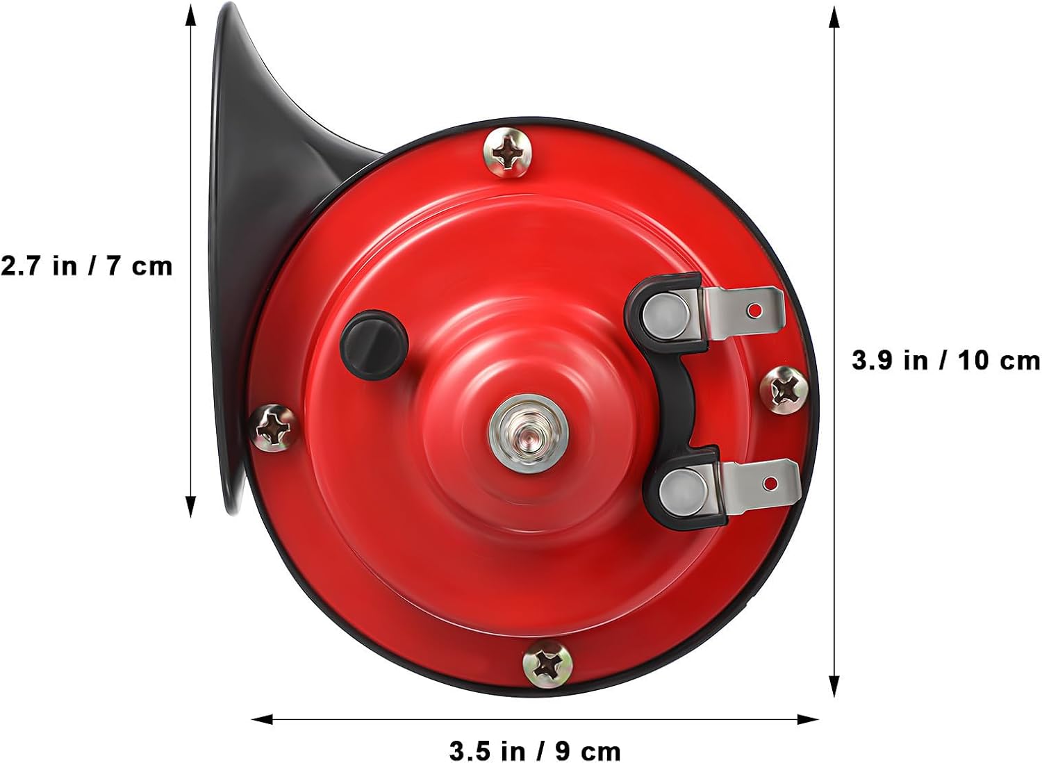 2 Pack 12v Electric Snail Car Horns Loud Vehicle Replacement