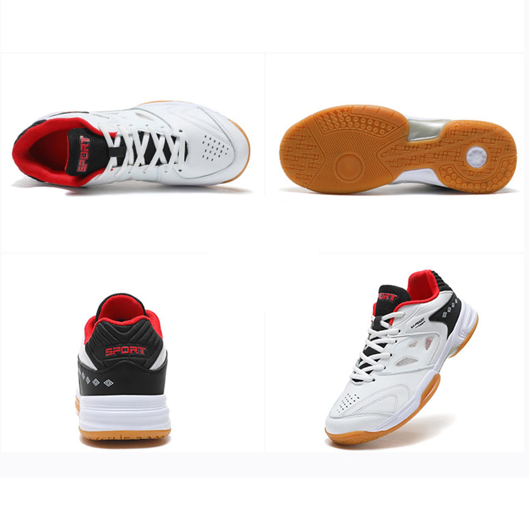 SDEQA Zapatillas De Bádminton para Hombre Y Mujer Zapatillas De Pista Cubierta Ligeras Y Cómodas