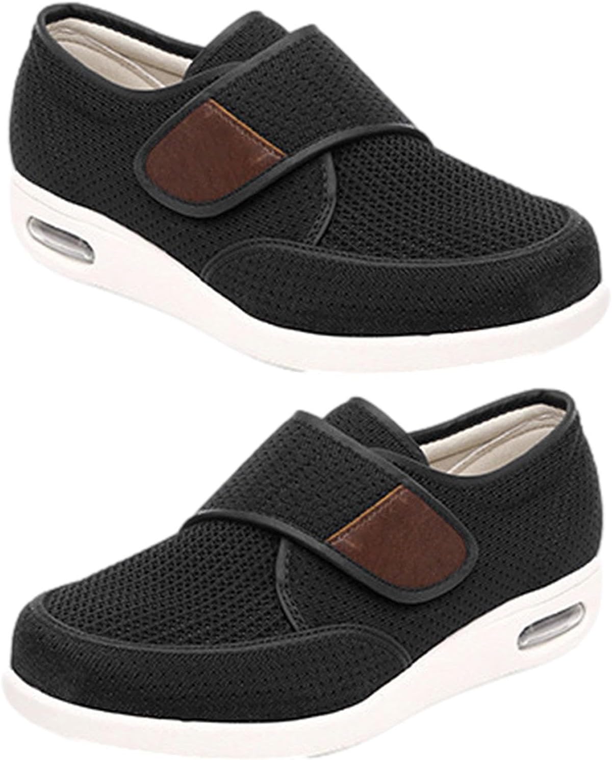 Chaussures Diabétiques FitVille Pour Hommes | Pieds Larges Et Gonflés - Semelle EVA Amortissante