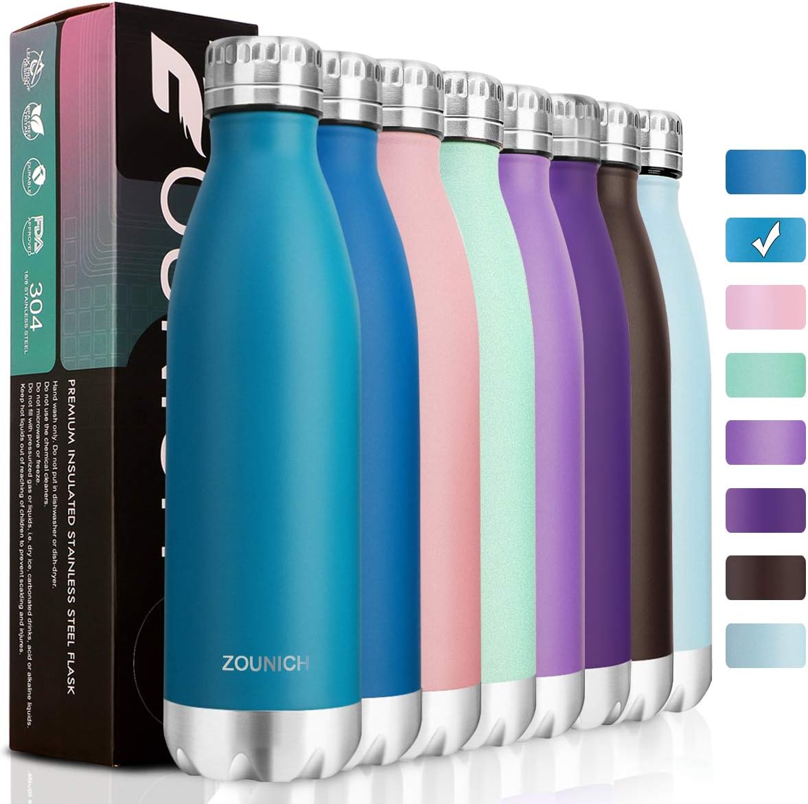 bottiglia d'acqua in acciaio inossidabile per l'acqua bollente