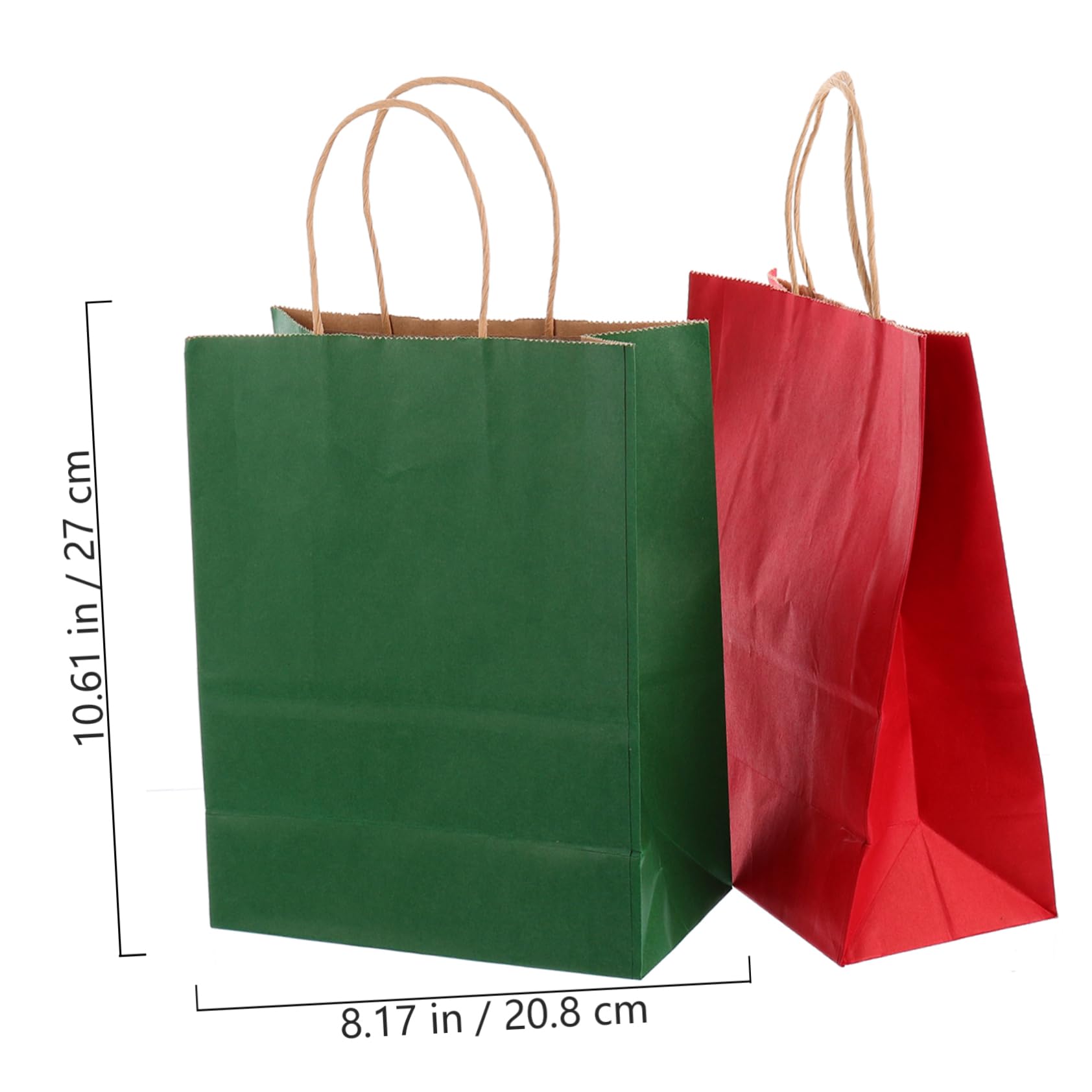 minkissy 24stücke Quadratische Papier-geschenktüten Weihnachtspapiertüten aus Kraftpapier als Süßigkeitentüte oder Partytüte