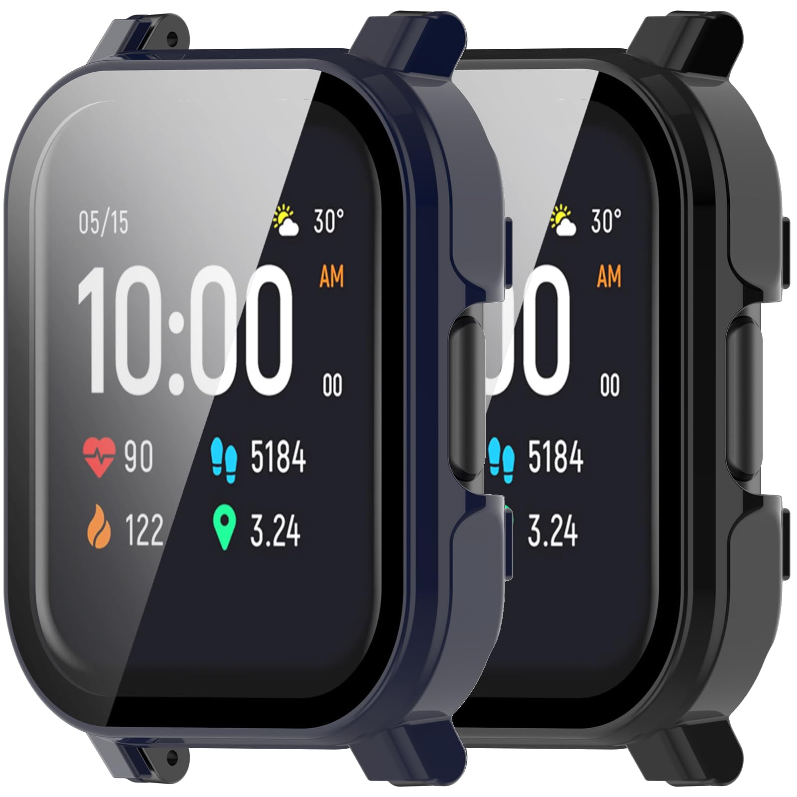 Screen Protector Intended for Haylou Watch 2 LS02 Watch Case Ultra-Thin PC Protector Protective Flim Cover Case Bumper