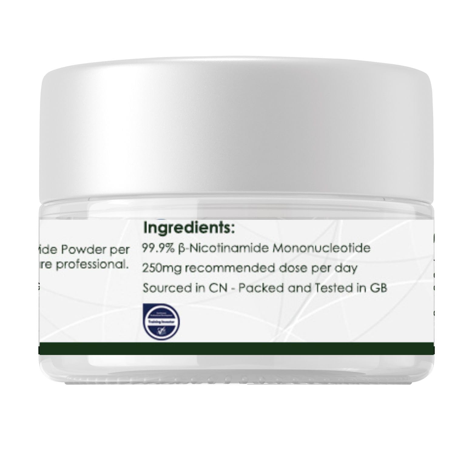 Nicotinamide Mononucleotide Polvere (β) da NPOW™ 99,6% Pure NAD+NMN 10g UK