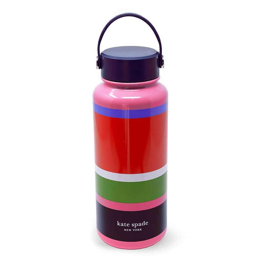 Kate Spade New York ステンレス ボトル 水筒 ロゴ Amazon.com: Kate Spade New York Large Insulated Stainless