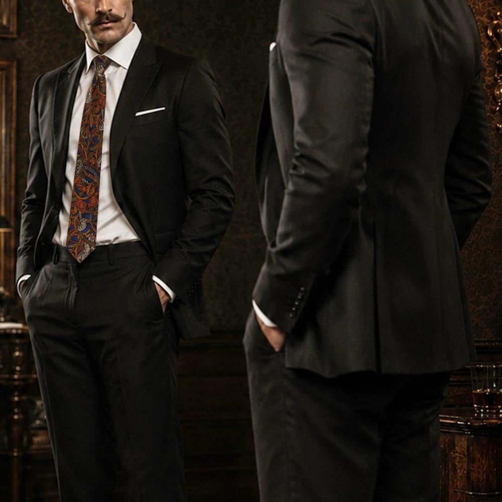 Cravate classique for hommes, cravates tissées en jacquard