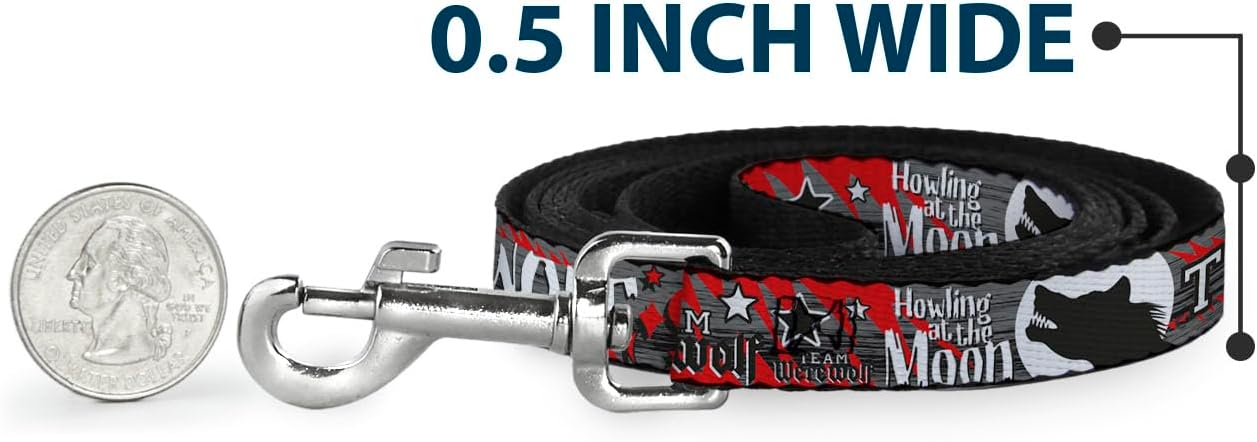 Dog Leash Team Werewolf 6 Feet Long 1.0 Inch Wide