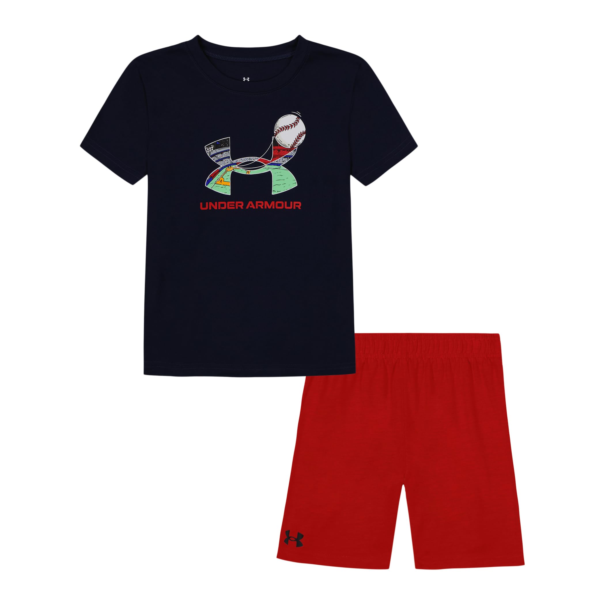 Under Armour Boys' 2-piece Short Sleeve Graphic T-Shirt and Shorts Set