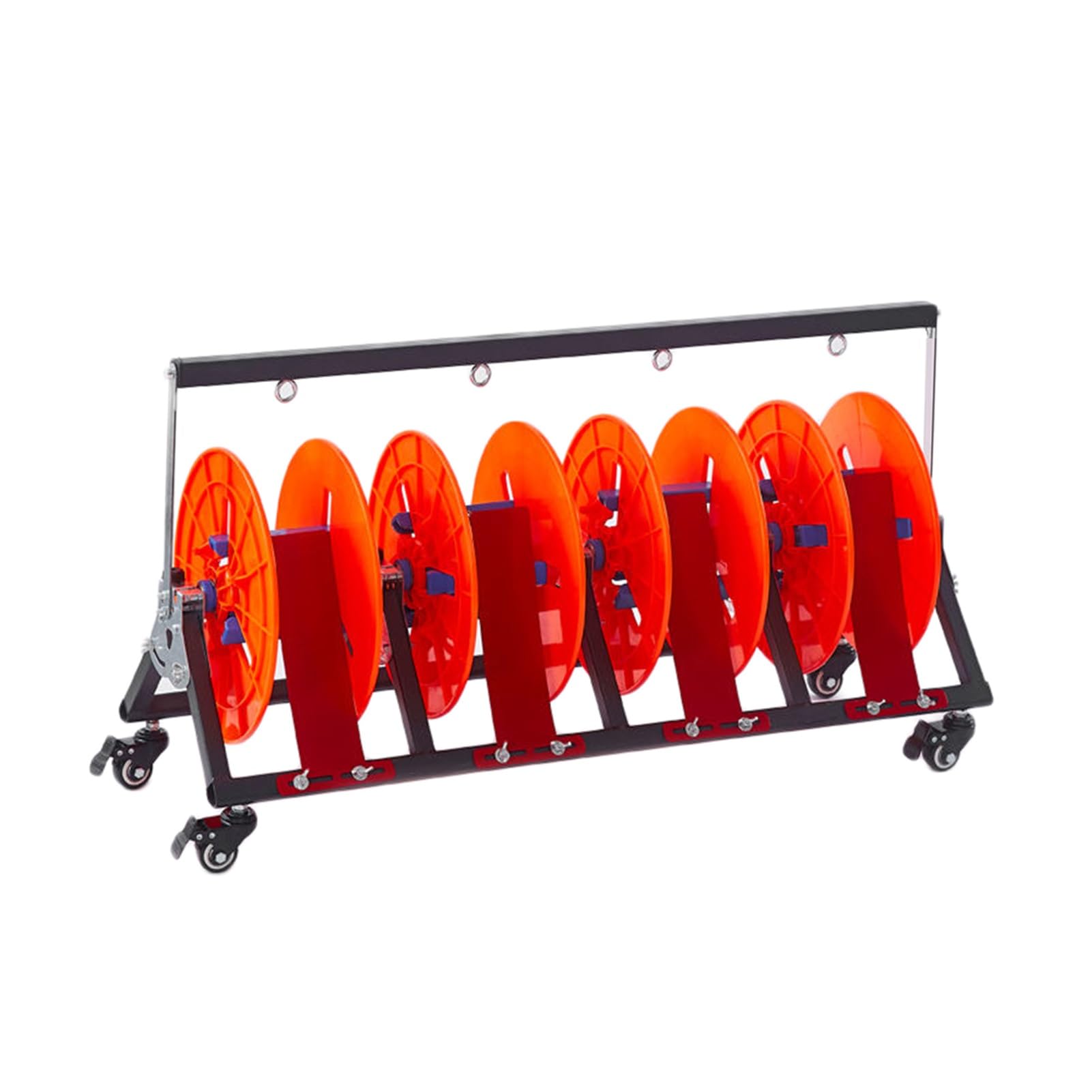 Organizador portátil para cables y alambres con soporte de 4 carretes 1