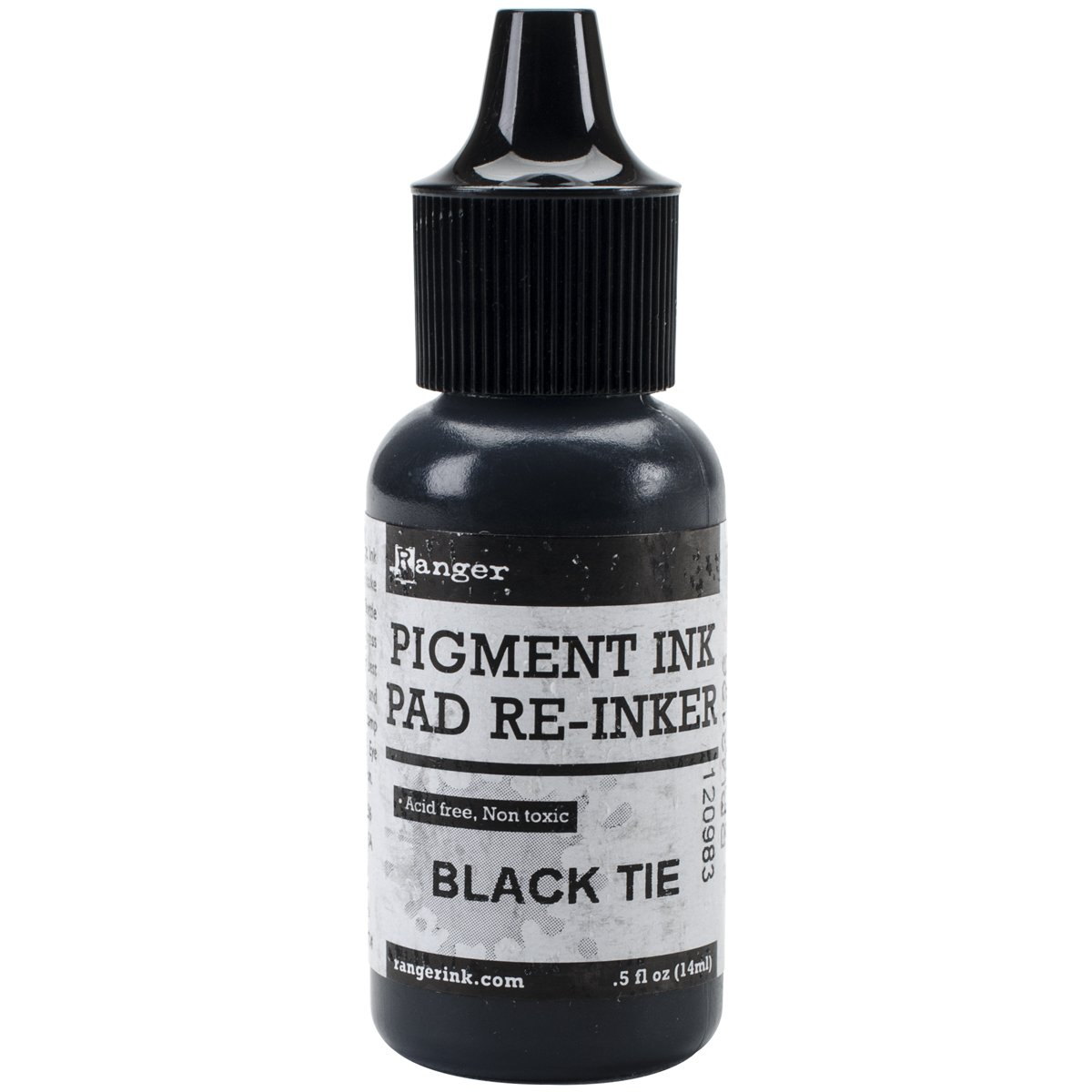 Ranger Pigment Reinker de Bouteille Noir encreur scrapbooking loisirs créatifs