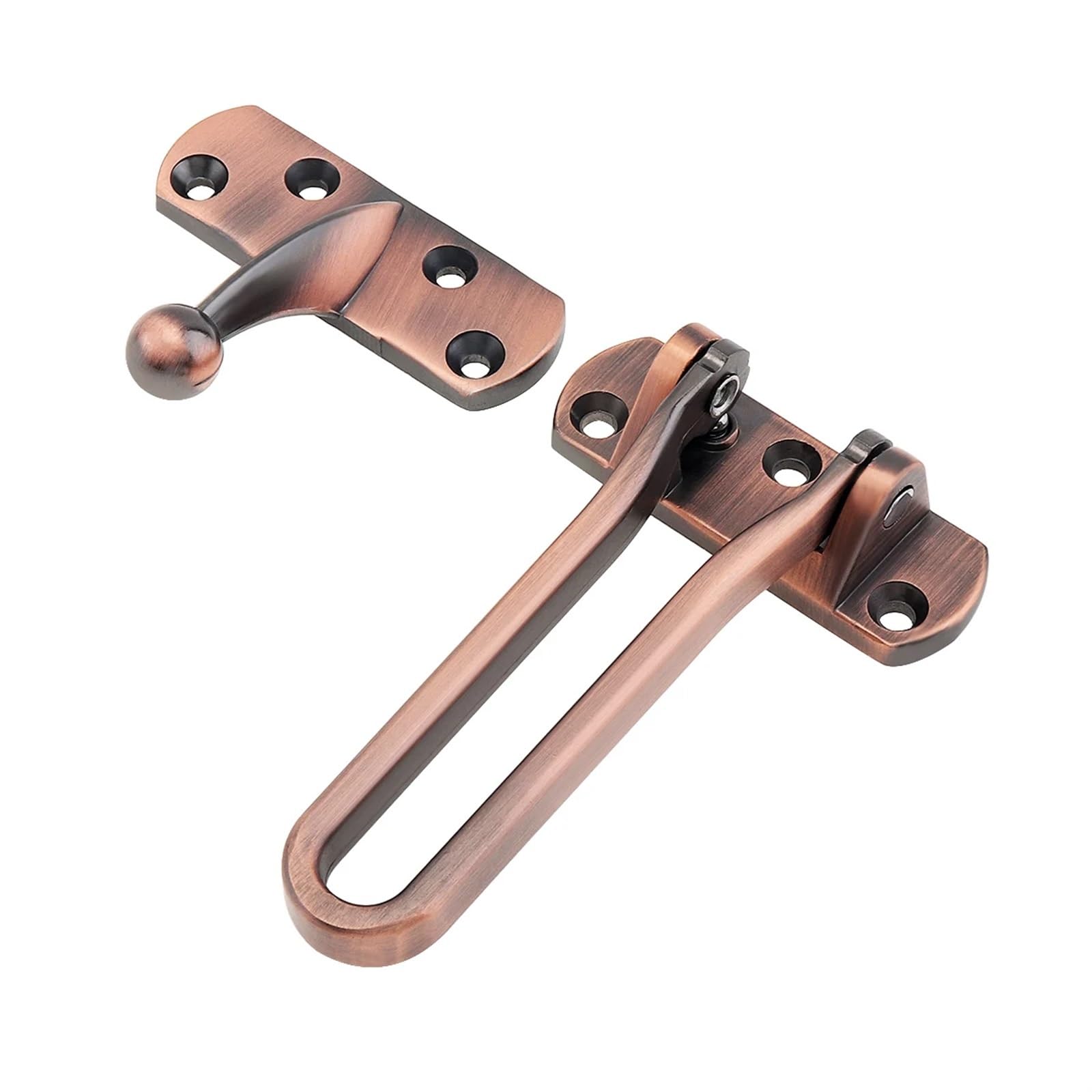 Cadena de puerta, pestillo cerradura aleación Zinc for seguridad del hogar y Hotel, cadena, delantera abatible en U, herrajes for casa Adecuado para el dormitorio(MULTI)