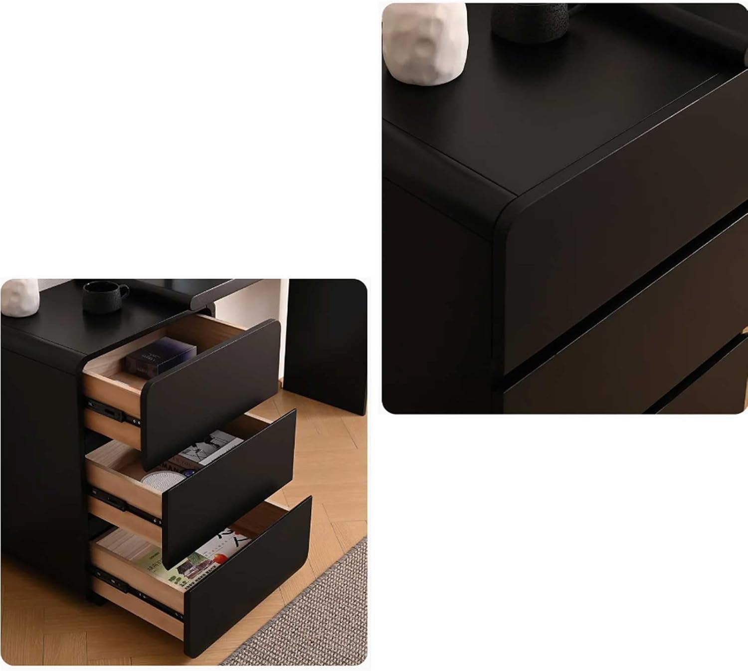 エア・リゾーム　北欧コンパクト木製ドレッサーnico(ニコ)スツール付き 北欧 コンパクト木製ドレッサーnico(ニコ)スツール付き | 家具