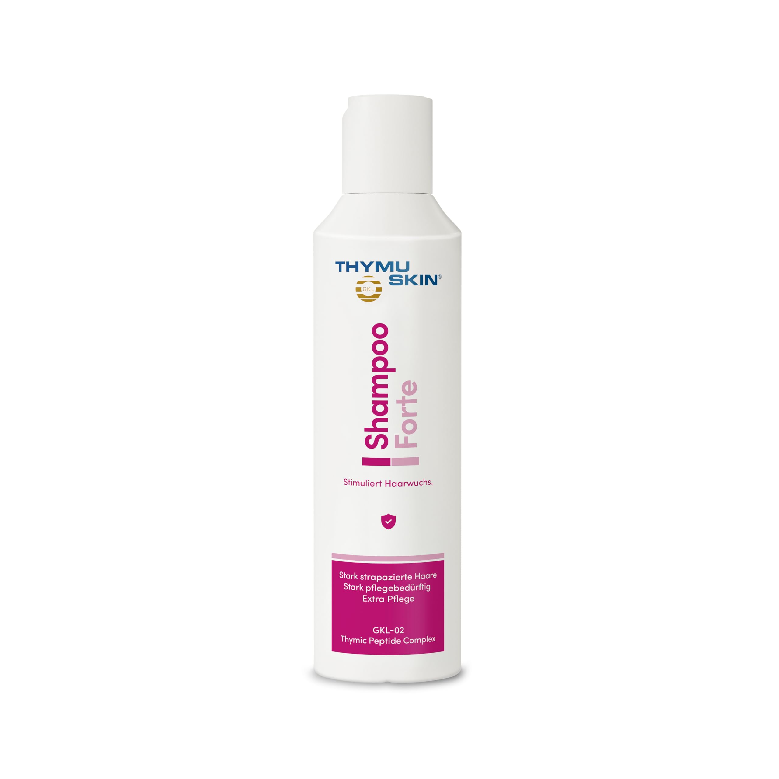 THYMUSKIN Forte Shampoo: Stimuliert den Haarwuchs, geeignet für strapazierte & stark pflegebedürftige Haare (1 x 200 ml)